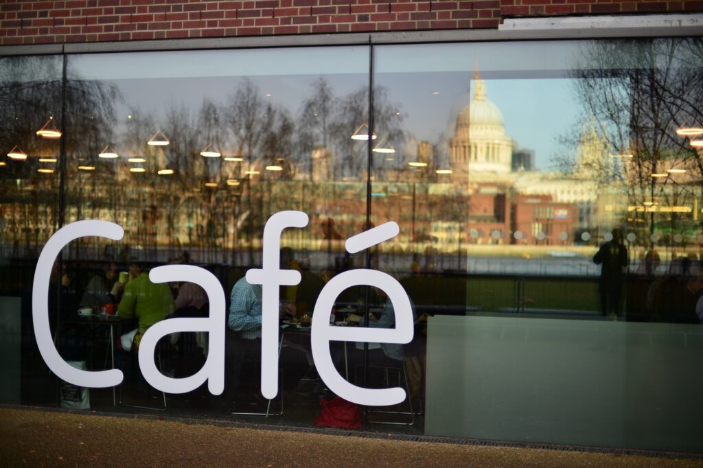 Exterior of a Cafe